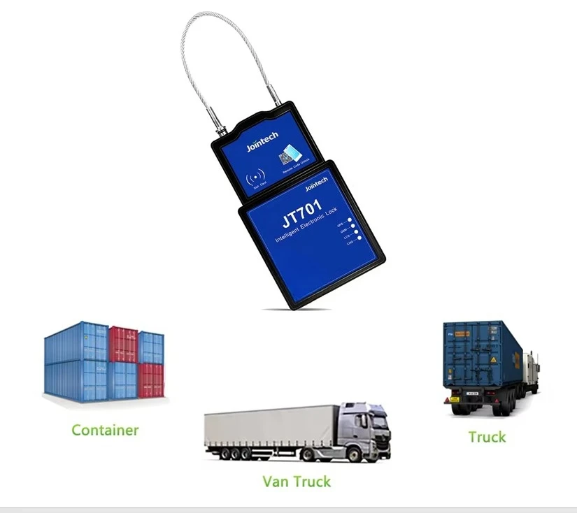 Jointech JT 701 Waterproof with Geofencing & Smart E-Lock for Container Truck & Trailer Tracking Via Android App