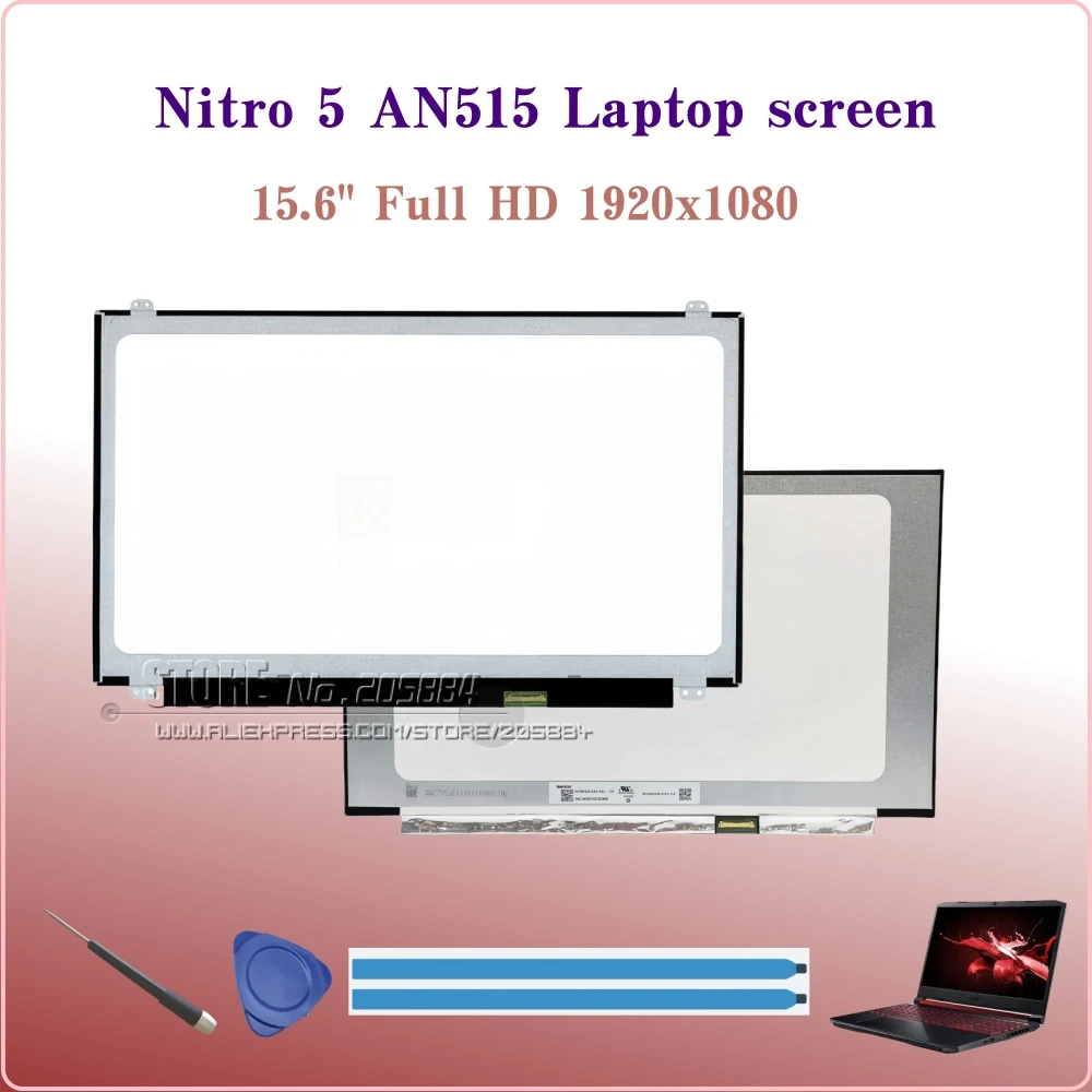 

15,6-дюймовый IPS-экран Full HD 1920x1080 для Acer Nitro 5 AN515-41/42/51/52/54/55/57/58, ЖК-дисплей