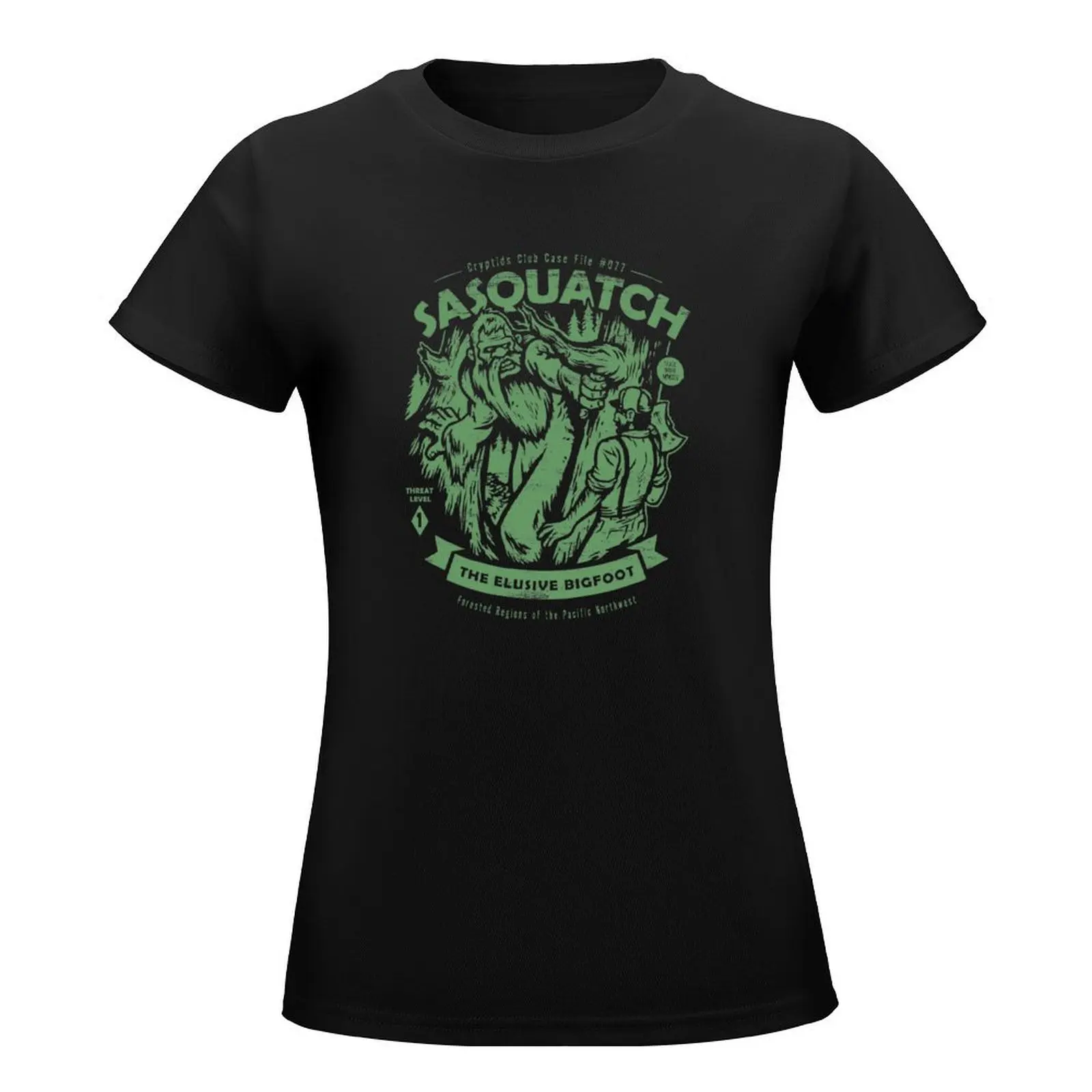 Sasquatch - Cryptids Club Case file #077 T-Shirt oversized cute clothes graphics t shirts for Women