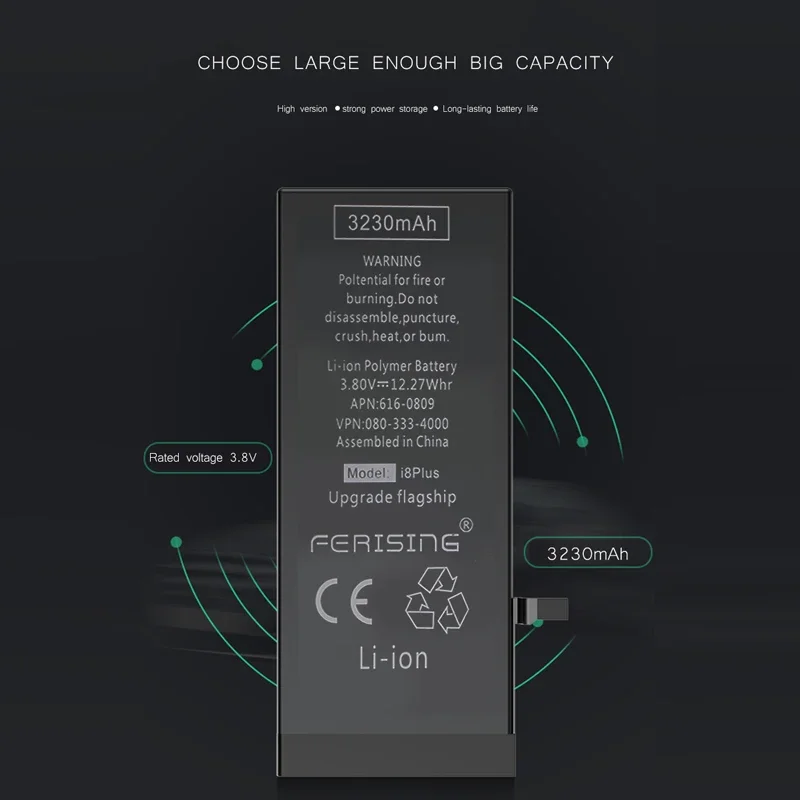 FERISING Battery For iPhone 6s 6 s 5s SE 7 8 Plus X XR XS Max 11 Pro OEM High Capacity Bateria For iPhone 6Plus 7Plus 8Plus