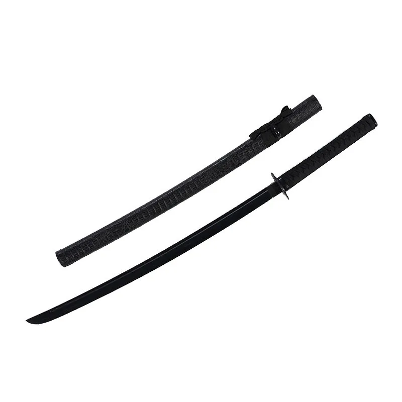 103 cm/40.56in Zwarte Zwaarden Met Schede Cosplay Bamboe Wapens Model Props Training Samurai Collectible Desktop Display Ornamenten