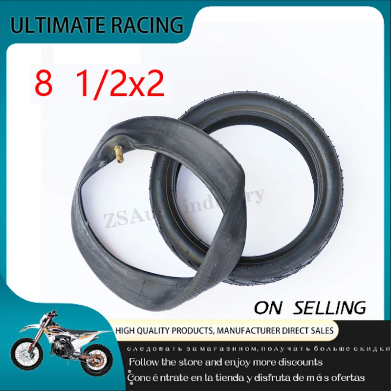 8 1 / 2x2 Inner And Outer Tires 8 1 / 2 * 2 Pneumatic Wheel Tires Pneumatic Tire Parts, Suitable For M365 Electric Scooter