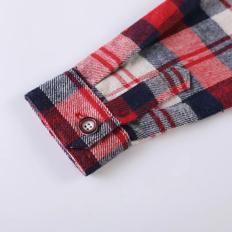 3-7T Kid Clothes Girl Boy Plaid Shirt Jacket Spring Autumn Long Sleeves Cotton Check Blouses Button Up Cardigan Children Top