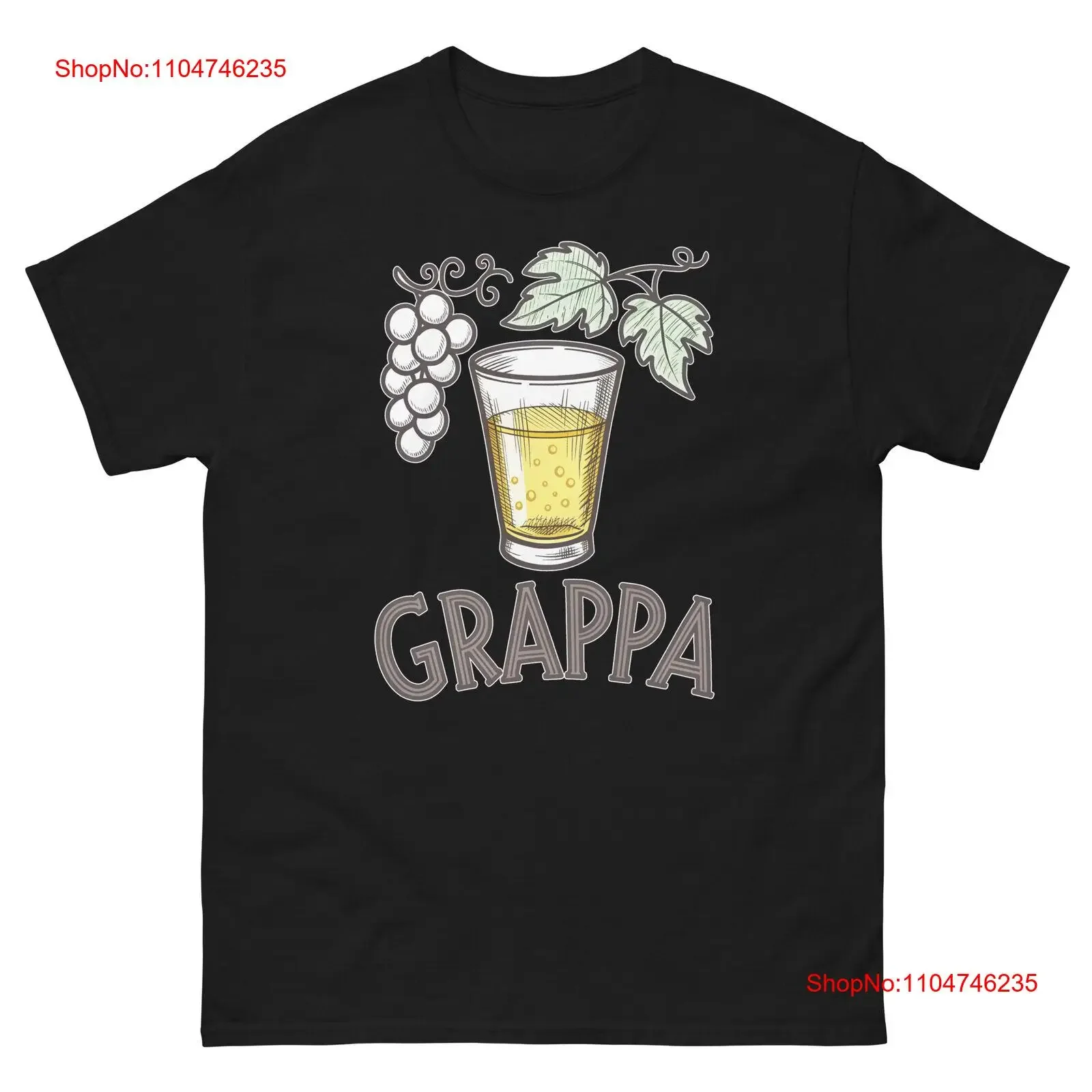 Grappa Drink Delicious Beliebtes Getränke-T-Shirt im Vintage-Stil, gewaschene Designerkleidung, vielseitig, lässig, weich, leicht bequem
