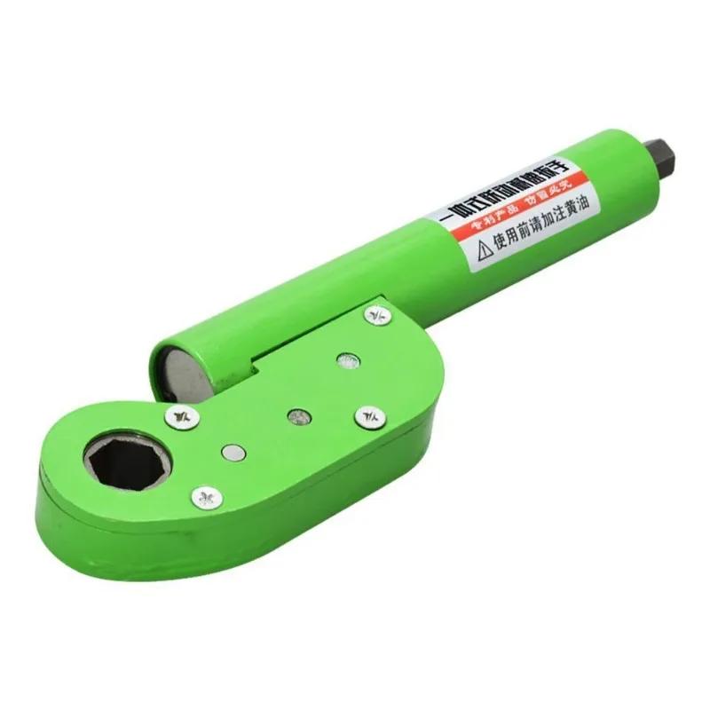 Linked Reduction Right‑Angle Wrench, Auxiliary Removal Tool for Rotary Tiller, Use with Electric Impact Wrench