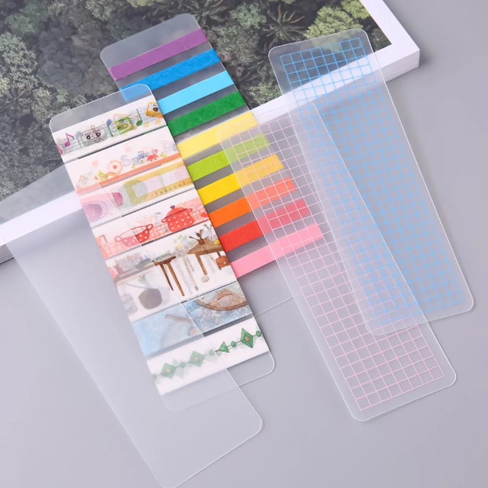 50 Buah Organizer Penyimpanan Portabel Washi untuk Kantor Rumah Tempat Pita Washi Penggunaan Sekolah Dispenser Piring Sampel Pita