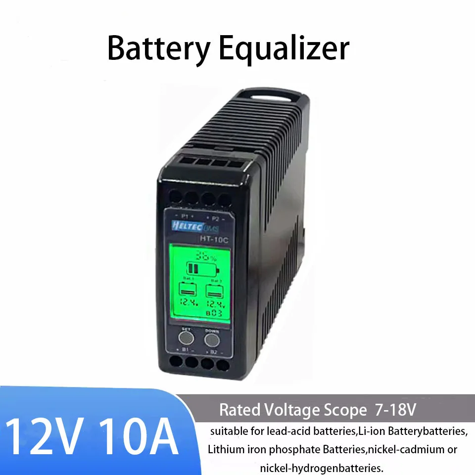 12V Battery Equalizer Batteries Voltage balancer  Active Lead Acid Battery Controller LCD