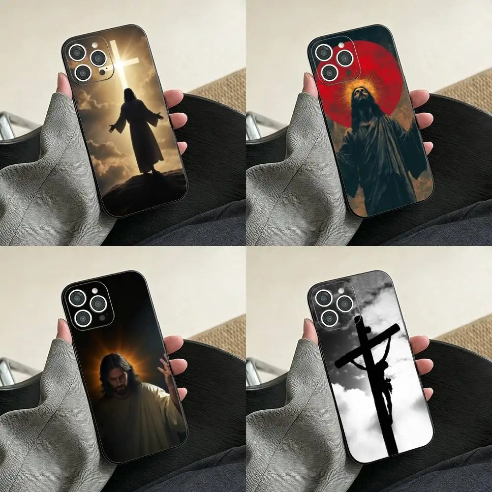 

Jesus Christ Phone Case For iPhone 17, 16,15,14,13,12,11 Plus,Pro Max, Others Soft Black Cover