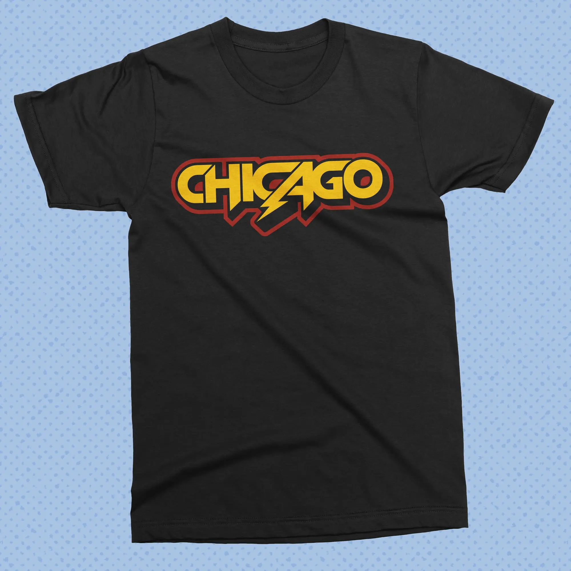 Vintage Style Chicago Metal T Shirt Retro Tee Illinois 70S 80S Skate Midwest Chi Town Hair