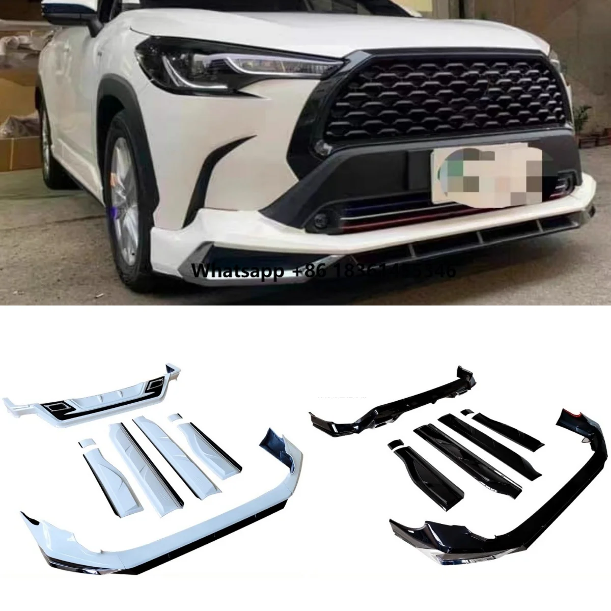 

For Corolla Cross modified Surround Front lip Rear lip Door trim panel Car Accessories Body Kit