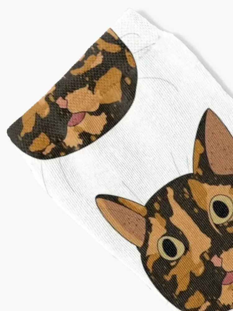 Tortoiseshell Cat Socks hiphop cycling winter gifts kawaii Women Socks Men's