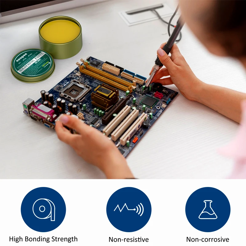 Solder Paste Rosin Flux 10g/30g/100g Lead-free Welding Flux Iron Repair Welding Paste Soldering Tin Soldering Oil Soldering Flux view 5