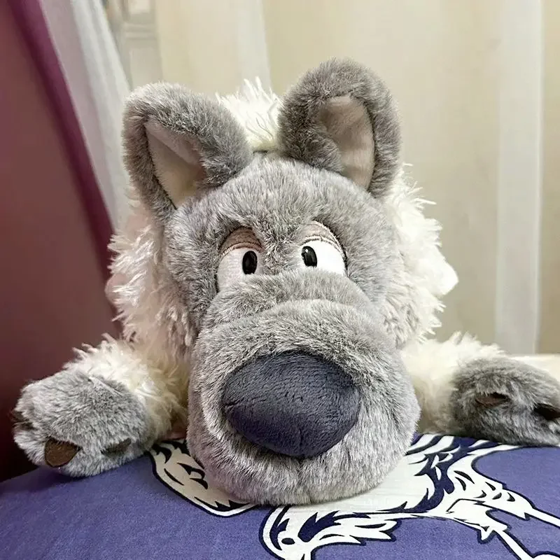 Muñeco de lobo feo en ropa de oveja, juguete de peluche, muñeco de lobo malvado, almohada, regalo de cumpleaños