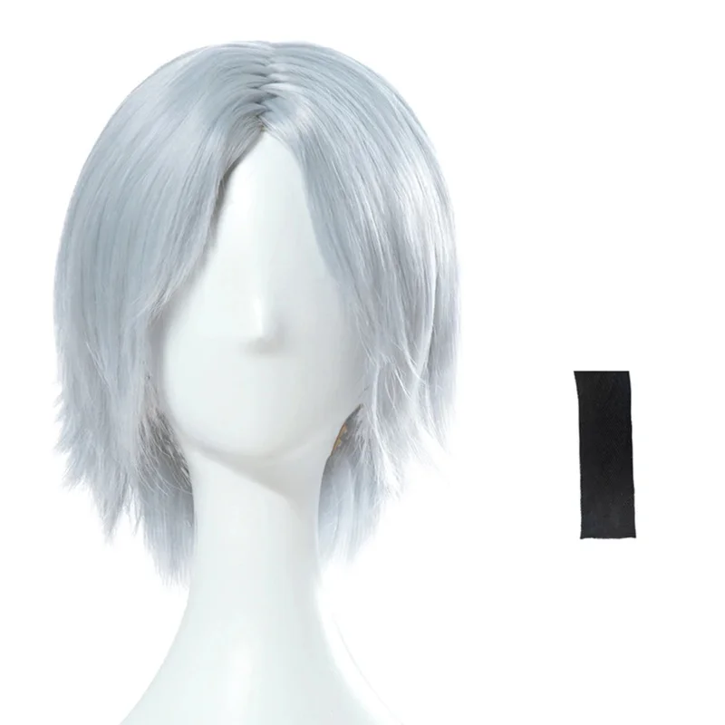 2025 New Dante Wig Game DMC 5 Cosplay Costume Accessories Synthetic Hair Men Halloween Disguise Role Play Party Props Sil ☆wrl☆