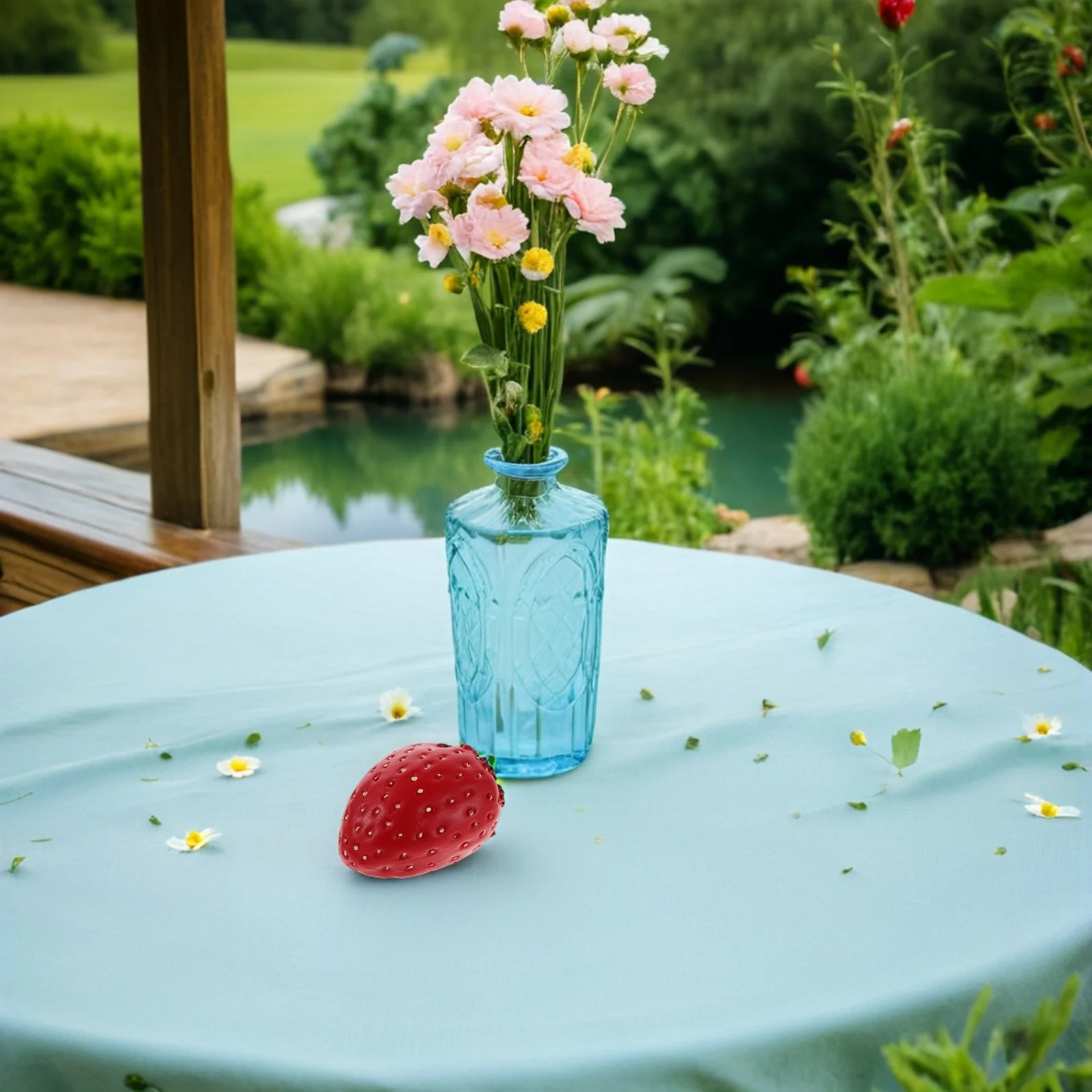 سرية الفراولة مفتاح حامل إخفاء مفتاح خارج الطقس مقاومة الراتنج حديقة زخرفة الأمن تخزين اقفال الصناديق المخفية