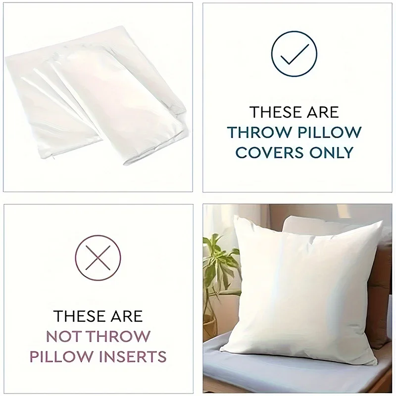 Funda de almohada quadrada de poliéster con elementos decorativos navideños, funda de cojín decorativo para sofá, sala de estar