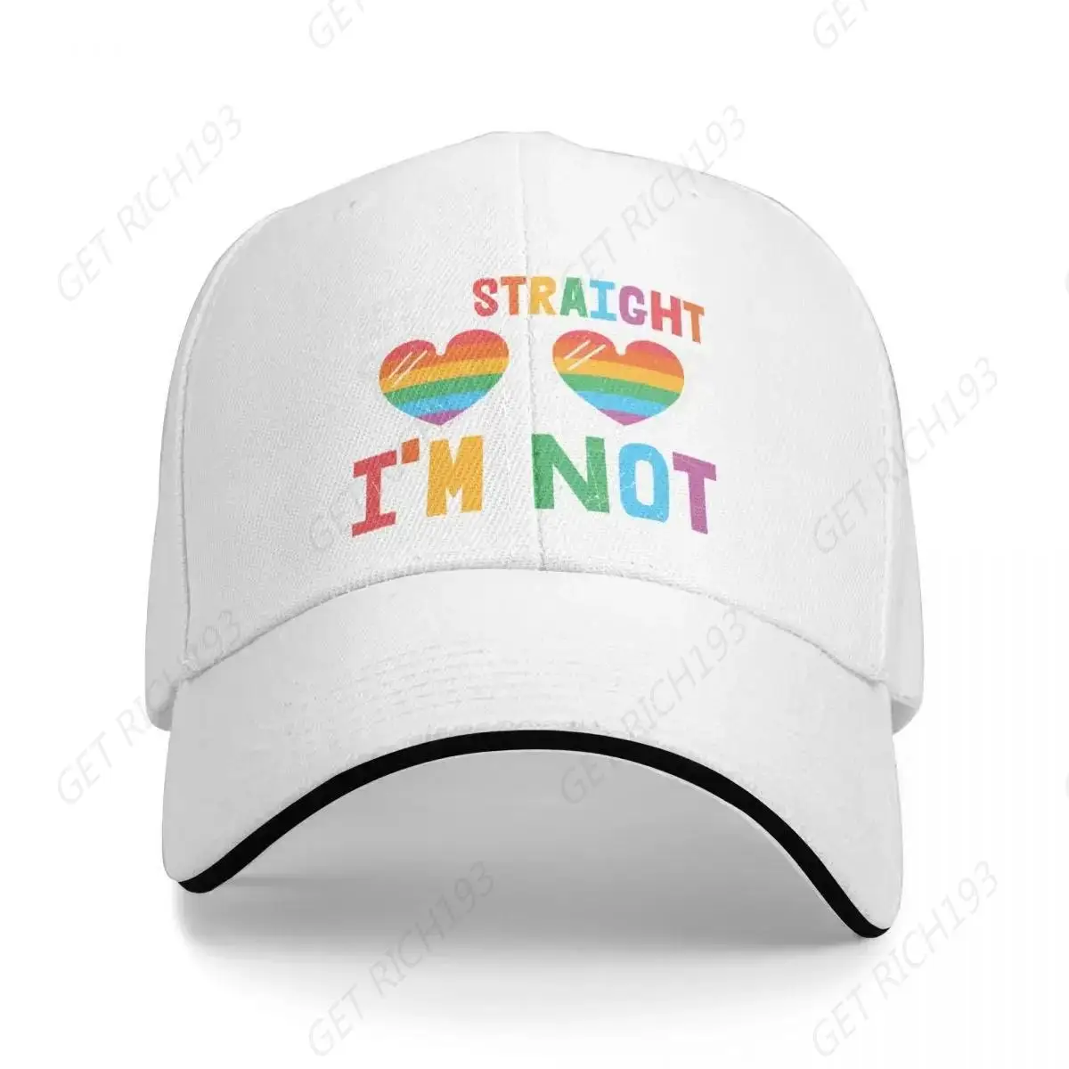 

Lets Get One Thing Straight, I'M Not - Funny Gay Baseball Cap Trucker Hat Streetwear Bobble Hat Female Men'S