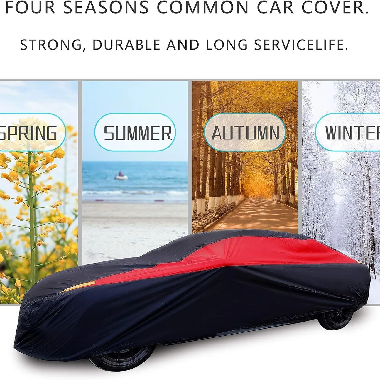 

Car outdoor parking four-season universal car cover, waterproof, sunscreen, heat insulation and thickened sunshade