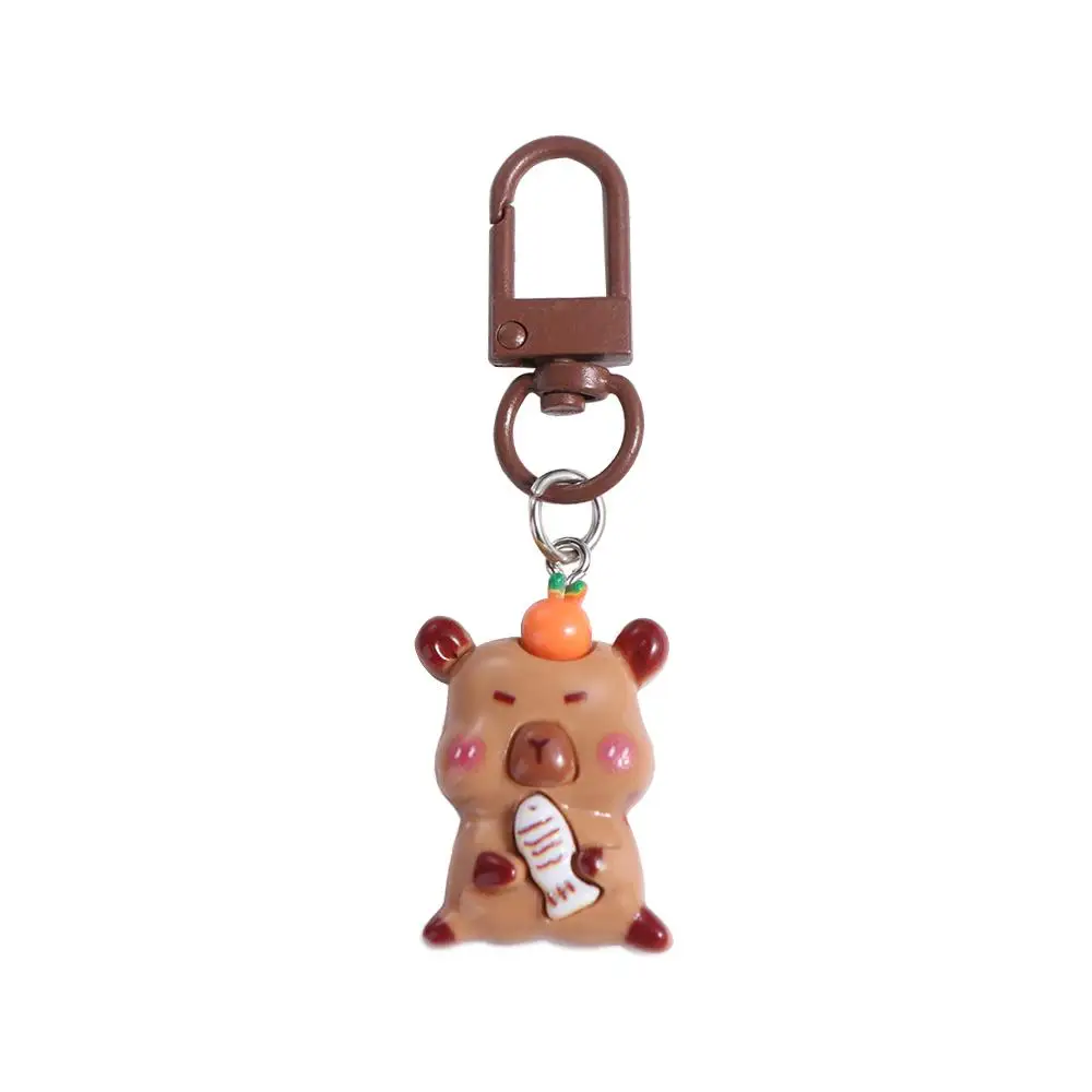 

Fashion Animal Capybara Keychain Creative Cute Capibara Bag Hanging Keyring Resin Kapibara Pendant Bag Hanging