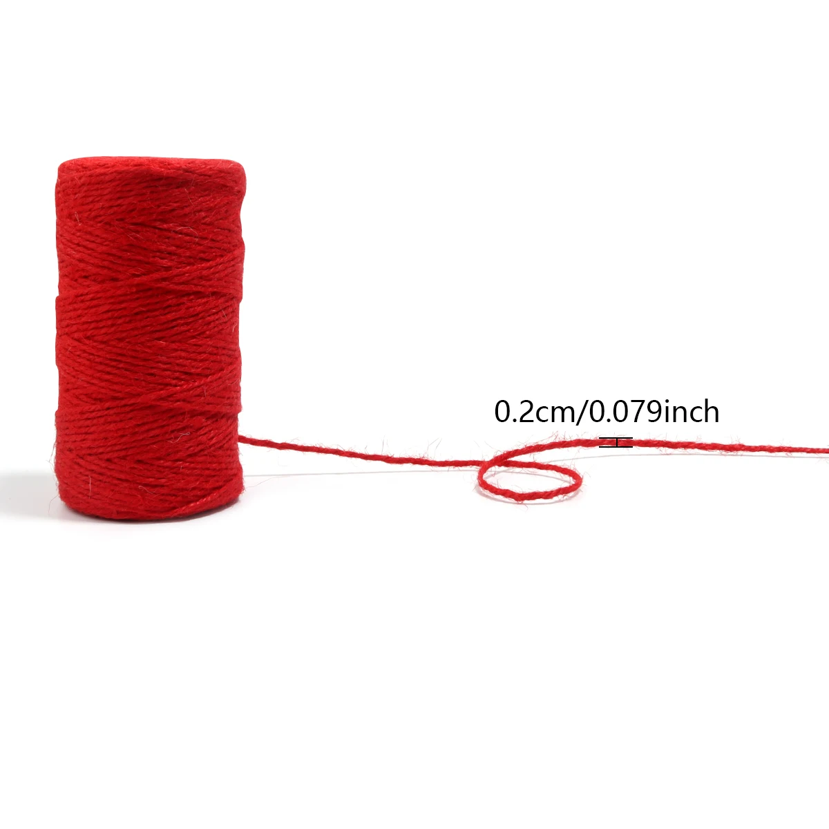 2mm Three strands Colorful Natural Vintage Jute Rope Cord String Twine Burlap Ribbon For Gift Wrap DIY Wedding Party Decoration