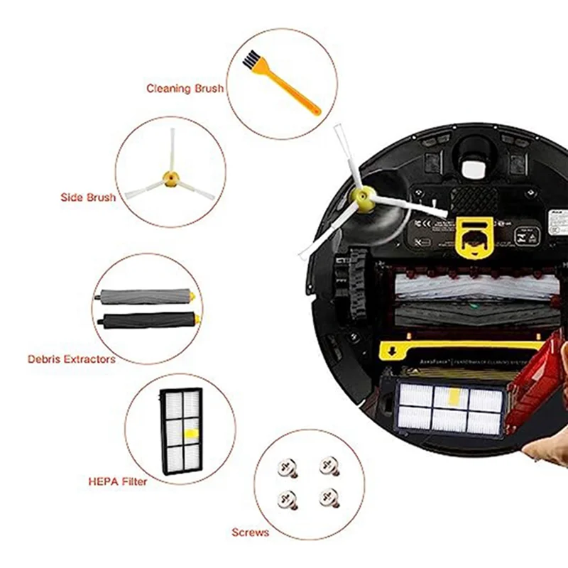 

Suitable For Irobot 8 Series 9 Series Sweeping Robot Replacement Cleaning Accessories Roller Brush Side Brush Filter