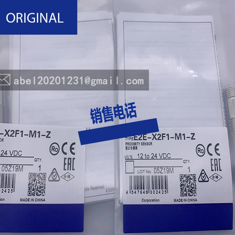 Sensor de e2e-x2e2-m1 tipo enchufe