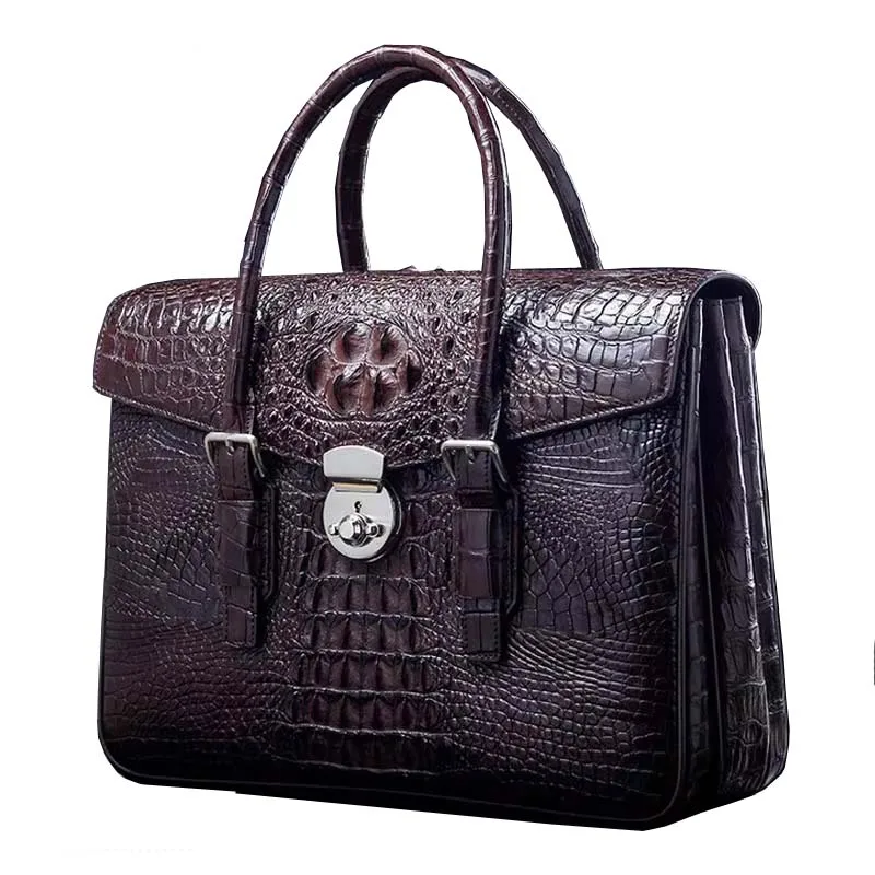 

ourui new arrival crocodile male men briefcase business classic style men handbag men bag