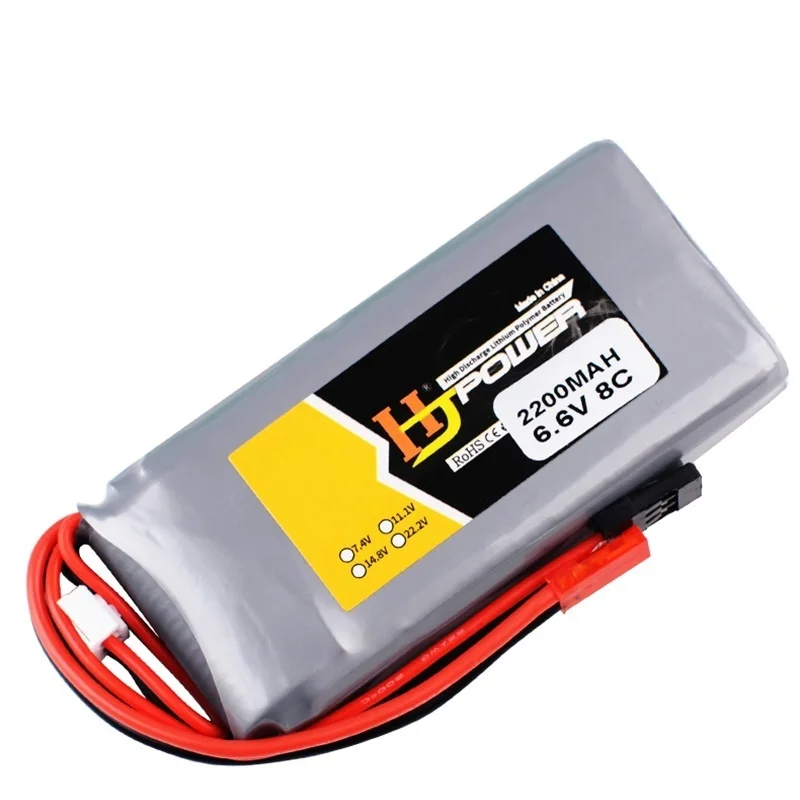 2S 6.6V 2200MAH 8C 3PK Lipo Battery For Futaba 14SG 18SZ 16SZ T8J Transmitter Li-Fe Remote Controller RC Drone 6.6V Battery