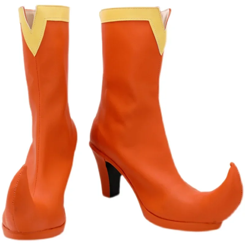 

Ojamajo Doremi Fujiwara Hazuki Orange Boots Halloween Cosplay Prop Ojamajo Doremi Fujiwara Hazuki Custom Made Boots