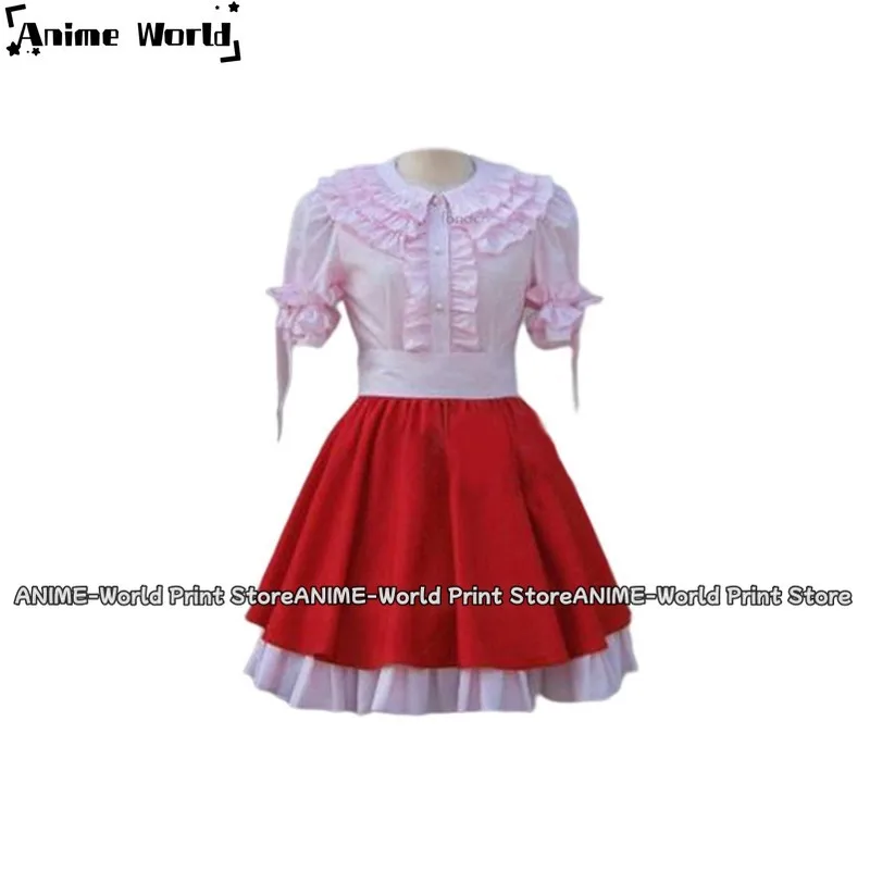 Anime Game Touhou Project Flandre Scarlet Cosplay Kostuum Pruik Rode Prinses Rok Lolita Vrouw Sexy Kawaii Verjaardagsfeestje Pak