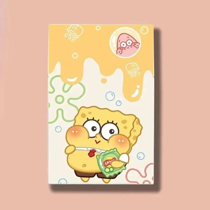 Cute SpongeBob Cigarette Case Cartoon Plastic Cigarette Holder Box for 20 Thick Cigarettes Portable Cigarette Storage Container - view 6