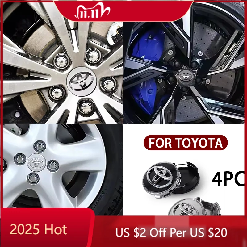 

Для Toyota 2026, новые колпаки для ступиц 56/62 мм, центральная крышка колес автомобиля, декоративный значок, колпаки для авто ступиц для Toyota C-HR GR Gazoo Racing Supr
