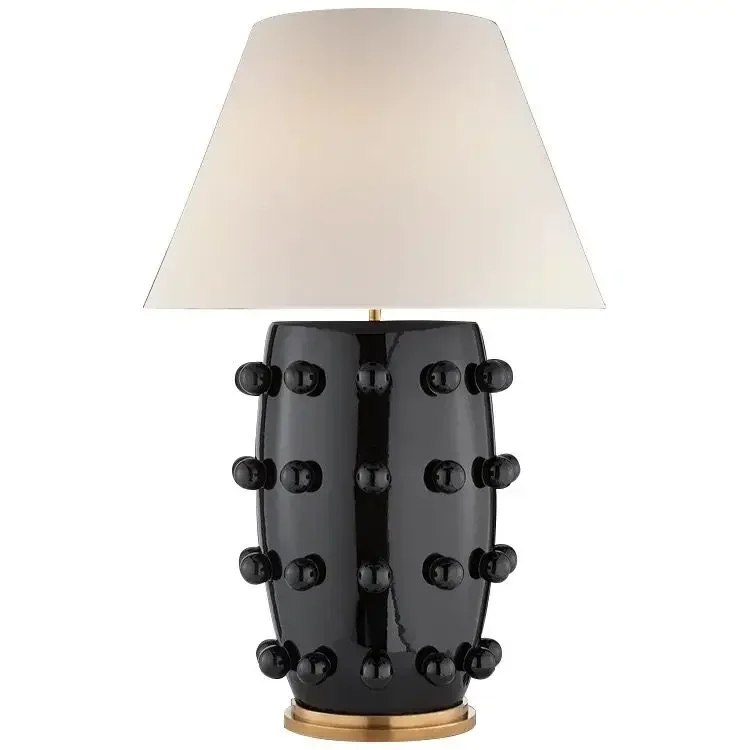 

American Style Modern Handmade Ceramic Lamp - Suitable for Study & Bedroom Bedside