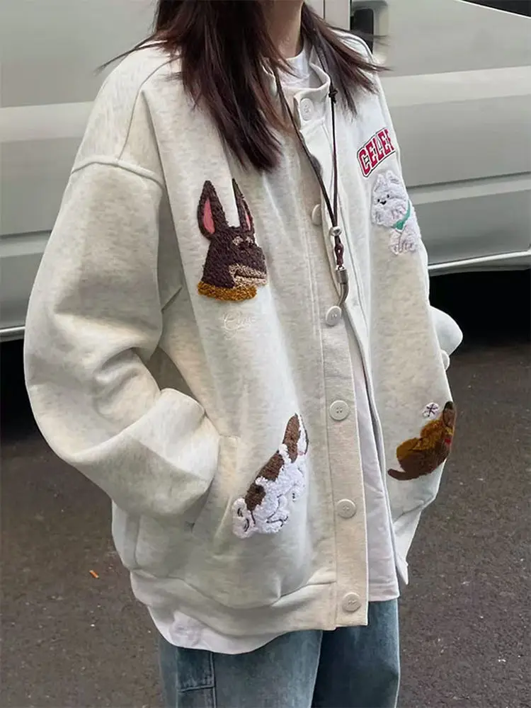 

Baseball Jackets Yellow Womens Winter Furry Contrast Round-Neck Flaps Folds Velvet Short-Sleeved Couples Elegant Zippers Fancy