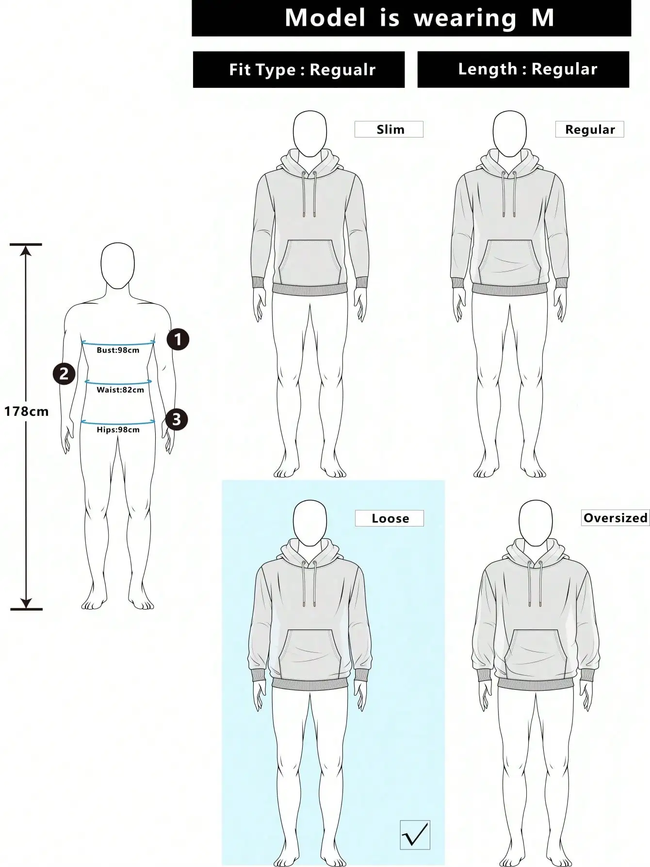 Unisex Brown Loose Fit Long Sleeve Sweatshirt with Fleece Collar for Autumn Winter Casual Wear