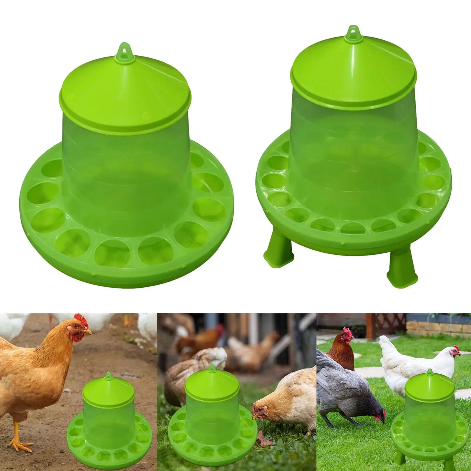 Automatic Poultry Feeder feed Bucket Farm Equipment Barrel Chicken Feeder Waterer for Pigeons Livestock Peacocks Turkey Birds