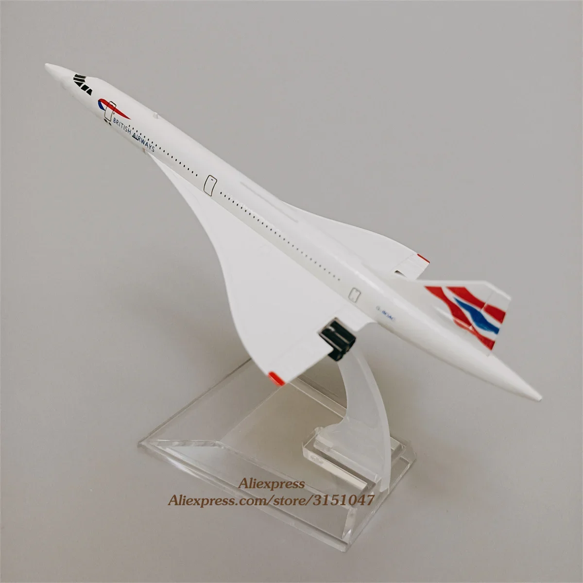 Modello di aeroplano da 16cm Air British Concorde Aircraft Model Diecast Metal Alloy Air Plane Airplane Model 1:400 aereo giocattolo regalo