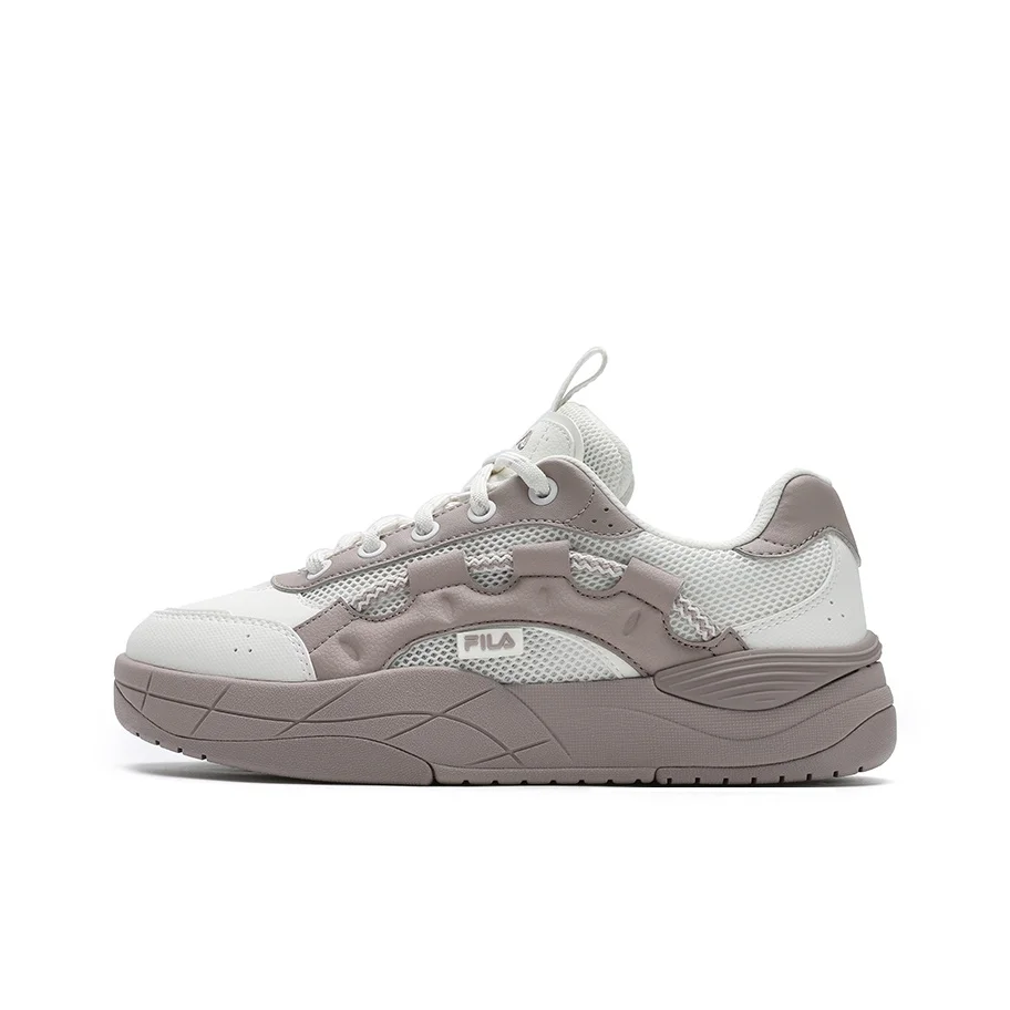 FILA BOHO Rainbow Shoes Chaussures de skateboard légères et respirantes à tige basse pour femme blanc violet F12W532220FSS