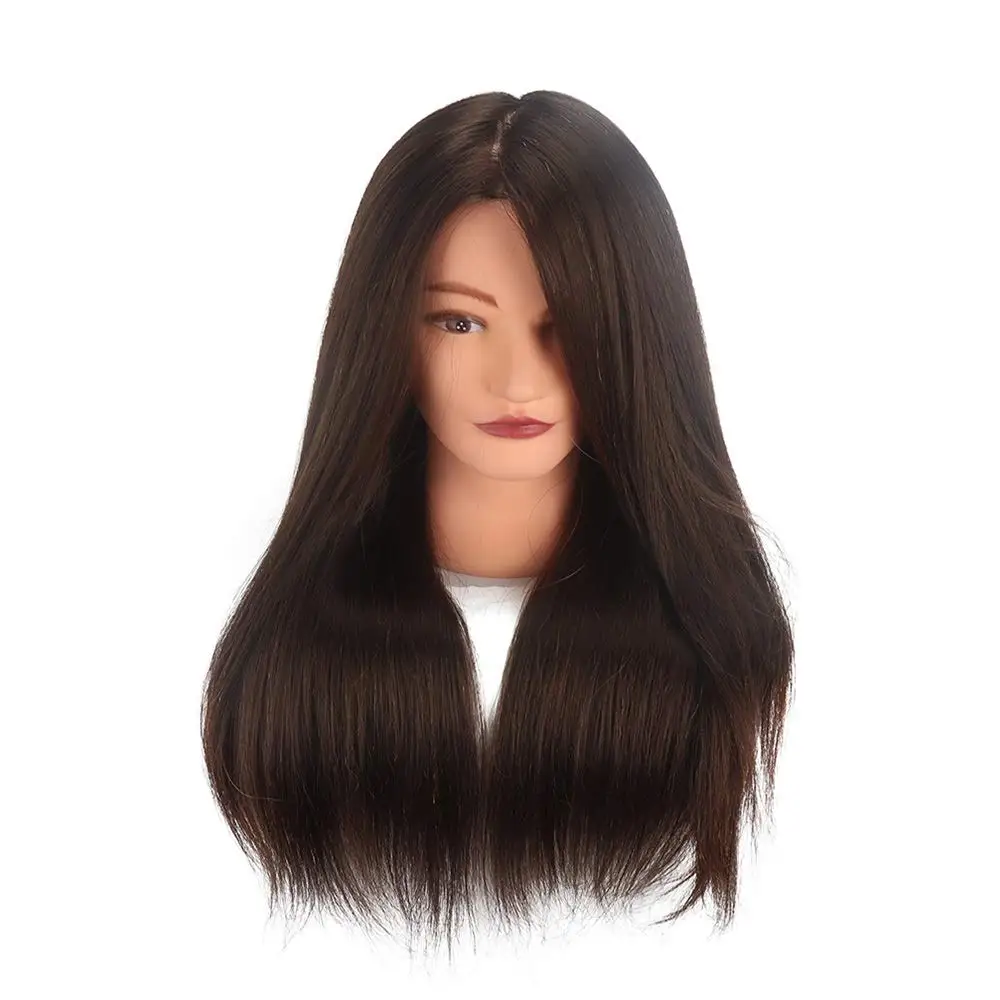 100% real hair salon apprentice practice hair cutting, model head, doll head, can be ironed, cut, blown, and curled.