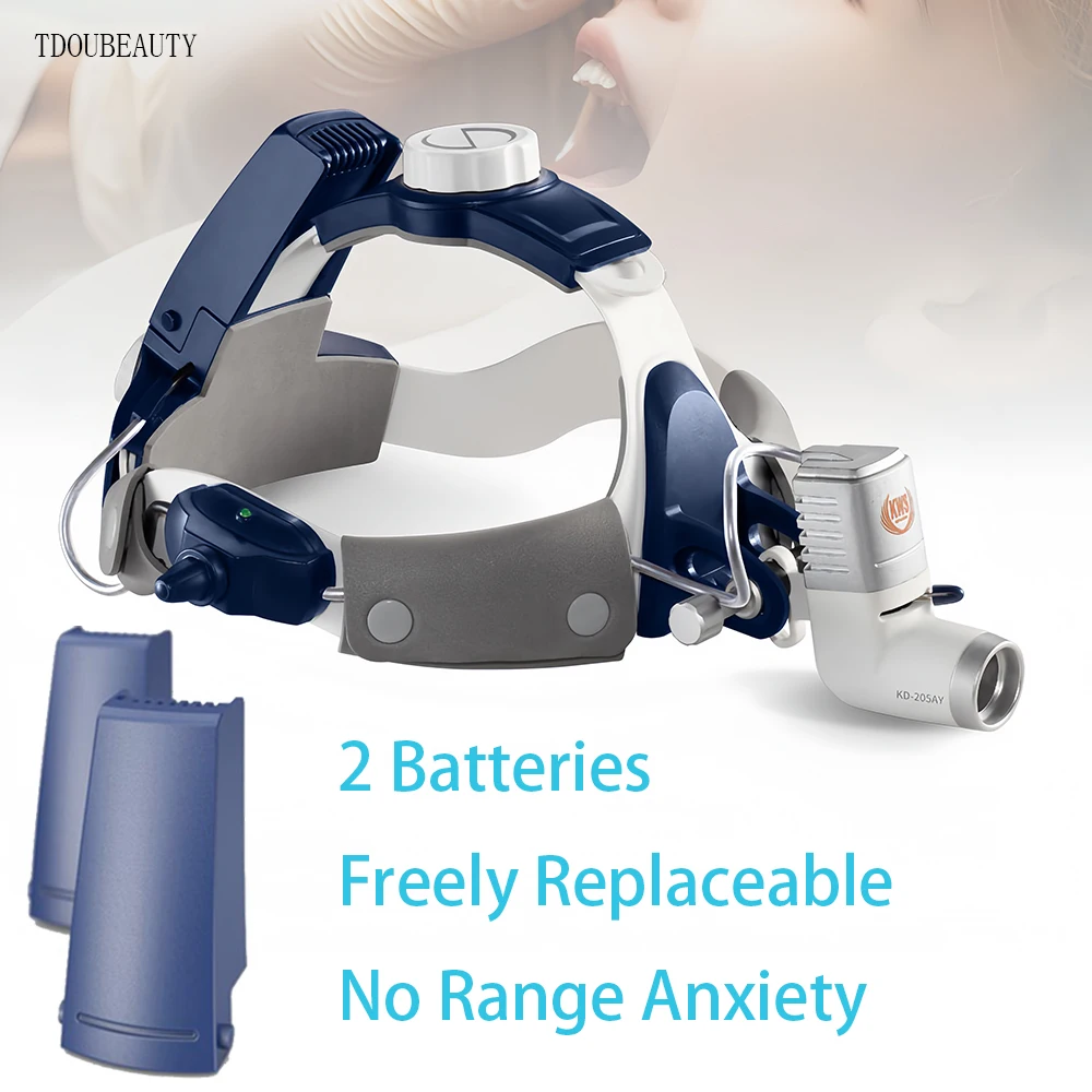 KD-205AY-2 Integrated Headlamps Can Be Ssed In Dental Clinics Veterinary Medical Settings Hospital Outpatient Clinics 2Batteries