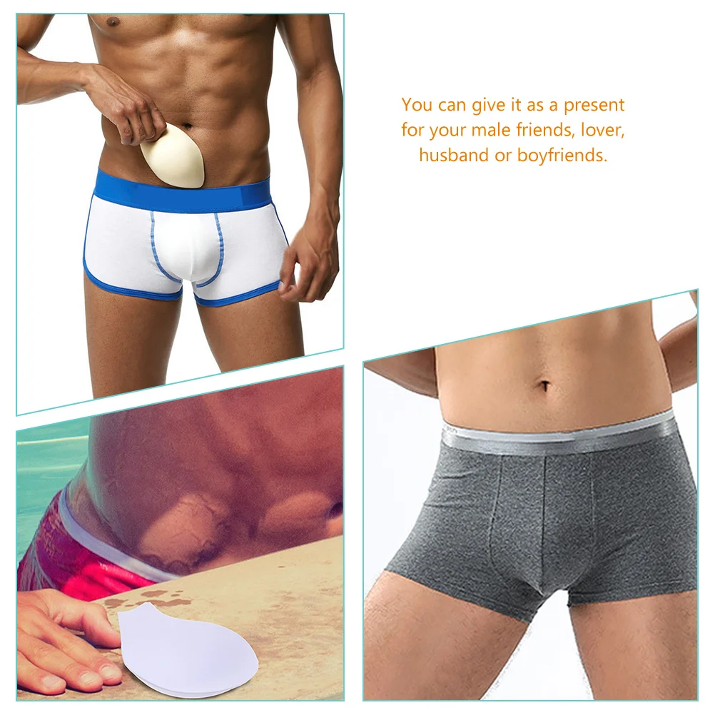 

3Pcs Underwear Enhancing Sponge Cup for Men Comfortable Lightweight Padding in Swimwear Or Performance Wear Ideal Present