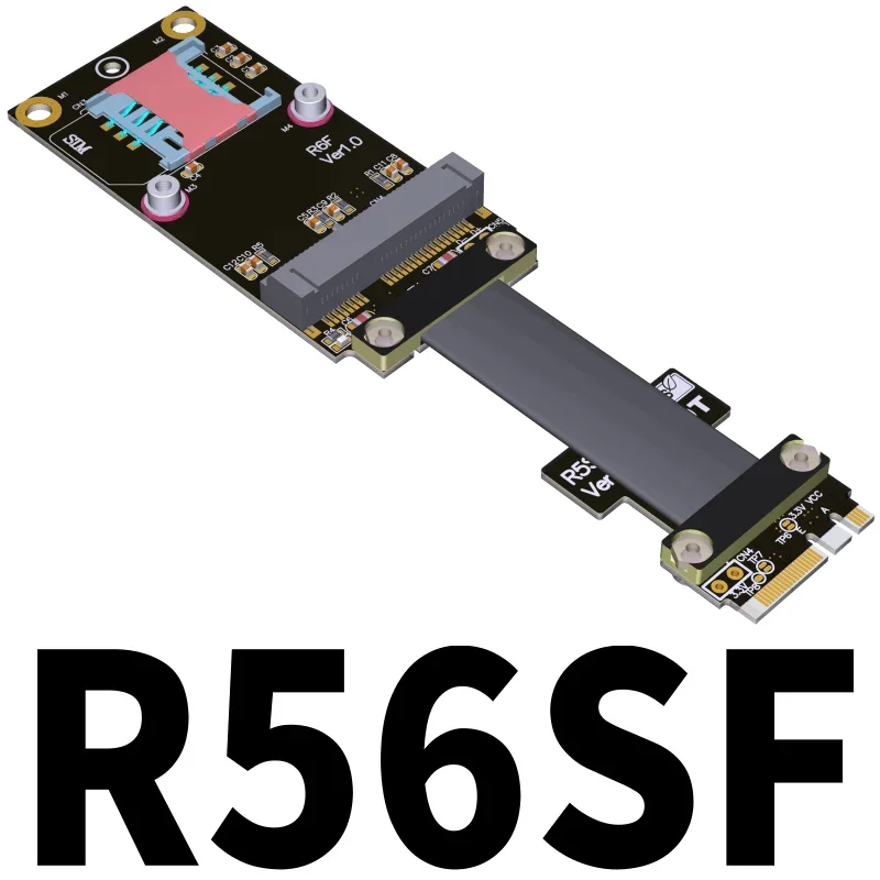 

M.2 WiFi to MINI PCIe x1 Extension Riser Cable mPCIe Card to m.2 A.E. slot extension adapter cable