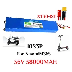 18650 10S3P Rechargeable Battery Pack 38Ah 36V Large Capacity Power Battery for Xiaomi M365 Electric Scooter 42V 2A charger