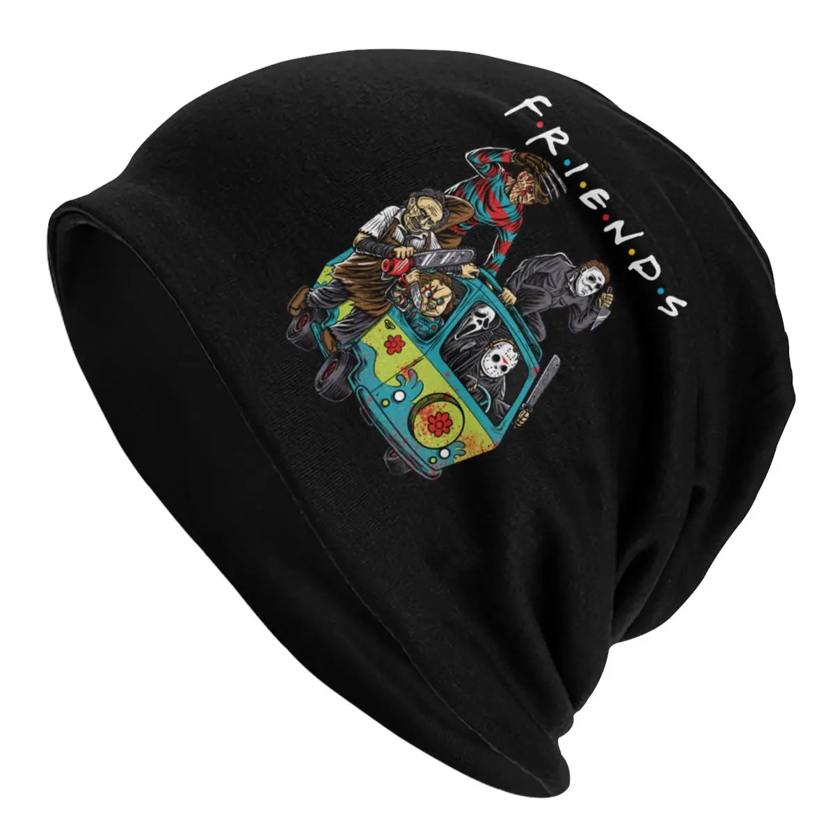 Unisex Hats Horror Friends TV Show Beanie Cap Outdoor Ski Pennywises Michael Myers Jason Voorhees Halloween Beanies Caps For Men