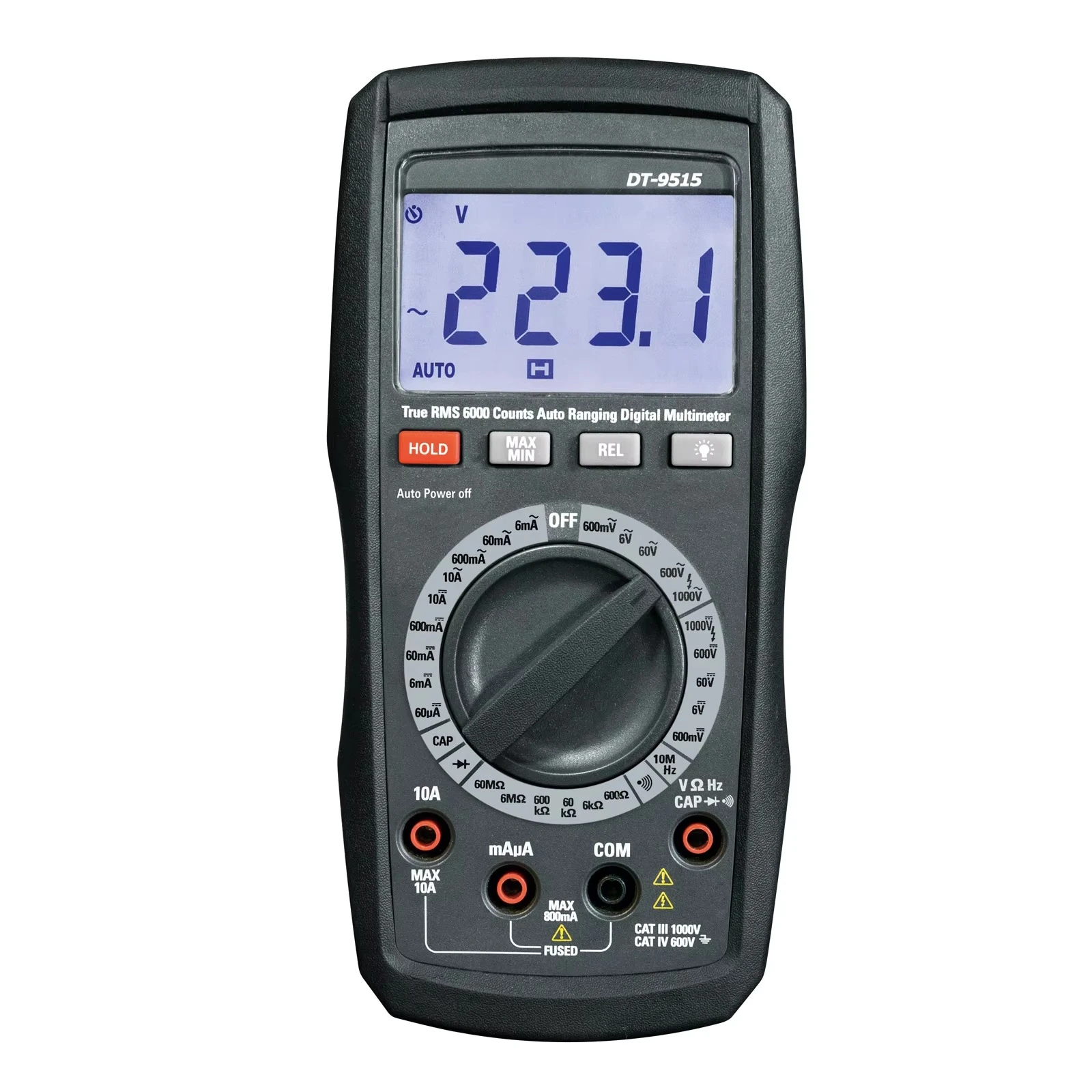 DT-9515 New Design Manual Professional Digital Electronic Multimeter Tester with True RMS Function for Sale