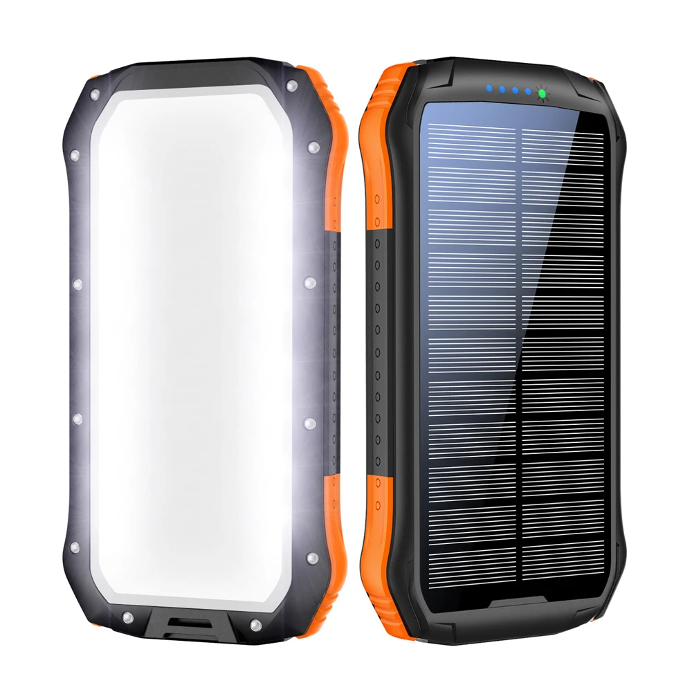 

Innovative Full Panel Light Solar Charger 16000mAh Outdoor Portable Power Supply Backup Battery Waterproof solar Power Station