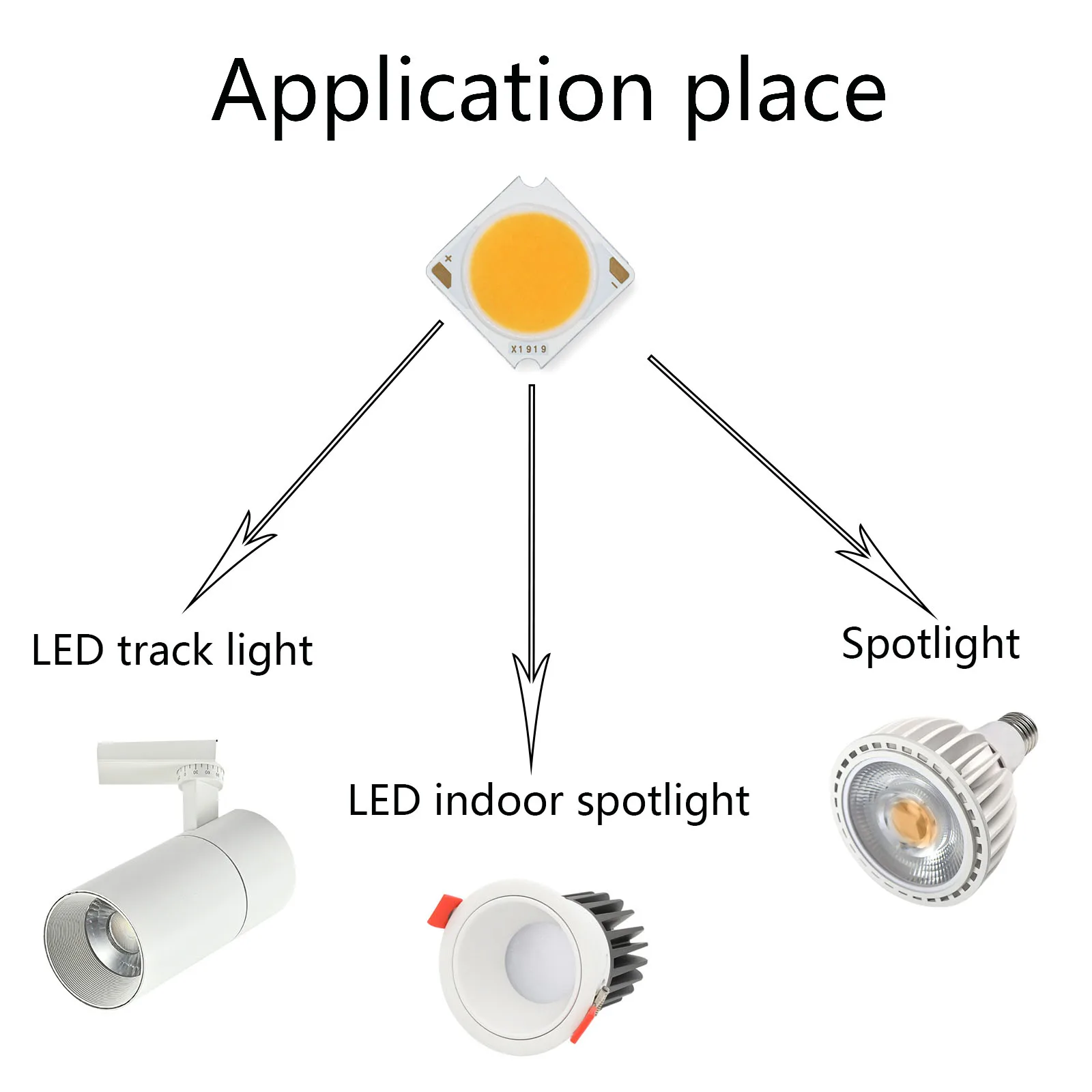 5 stücke 10w 20w 30w 40w 50w Bridge lux Chip LED Cob Leuchtdiode Cri≥ 90 Lampe Perle 19mm DIY für LED-Lampe Scheinwerfer Zubehör