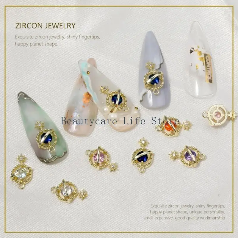 652c Art Schmuck für Saturnform für -Planet für Strasszauber für