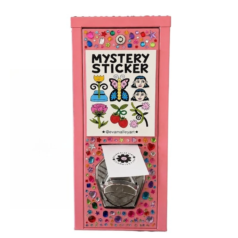 For Self-service Vending Machine, Desktop Type, No Battery, Coin-operated Card, Tattoo Sticker Vending Machine, Twist Card