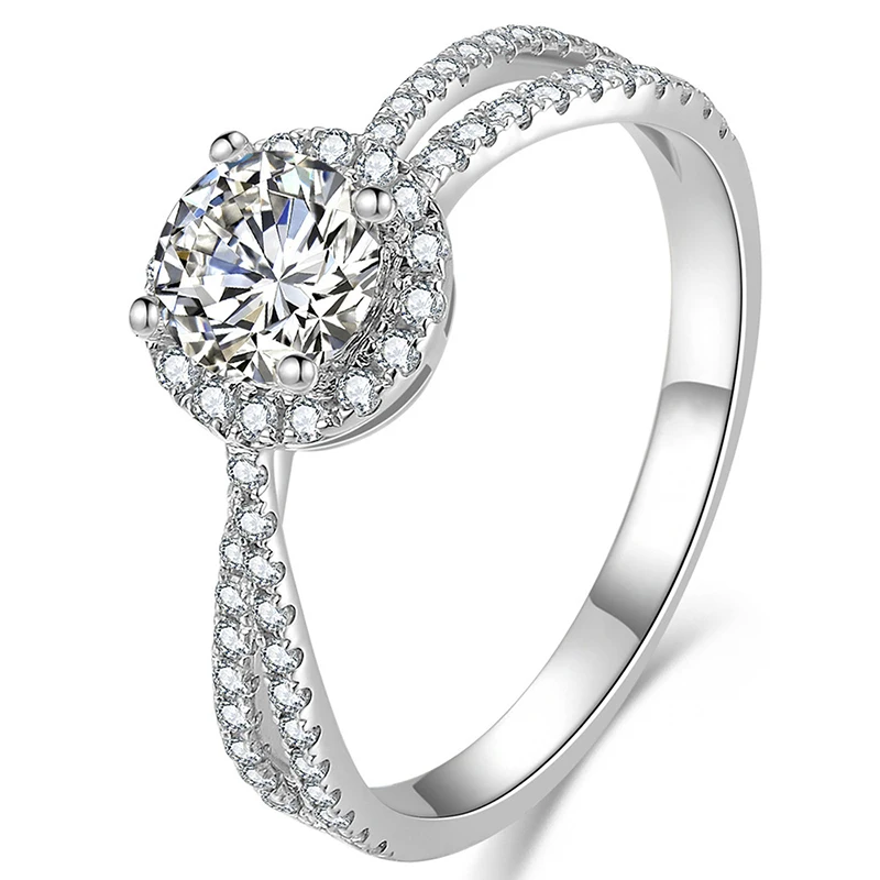 Huitan moderne Frauen Eheringe Luxus gepflastert brillanten Zirkonia Temperament weibliche Verlobung feier Mode Ring Schmuck